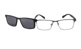 Cool Men Polarized Clip On Sunglasses Magnetic Sunglasses Prescription Eyeglasses Frame Metal Optical Frame With TR90 Legs 9913