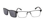 Cool Men Polarized Clip On Sunglasses Magnetic Sunglasses Prescription Eyeglasses Frame Metal Optical Frame With TR90 Legs 9913