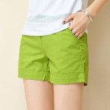 2017 New Summer Shorts Women Casual Fashion Candy Color Hot Sales Shorts Female Plus Size Loose Ladies Leisure Shorts