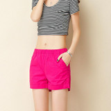 2017 New Summer Shorts Women Casual Fashion Candy Color Hot Sales Shorts Female Plus Size Loose Ladies Leisure Shorts