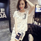2017 New Summer Pajamas Sets Carton Women Pajamas Mujer Lovers Girls Nightgown Summer Women Pajamas Sets Home Clothing Sleepwear 2017 New Summer Pajamas Sets Carton Women Pajamas Mujer Lovers Girls Nightgown Summer Women Pajamas Sets Home Clothing Sleepwear