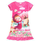2017 new summer miraculous Ladybug clothing children dress Moana princess girl print vaiana dress Costumes Summer Girl Dress
