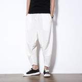 2017 new summer mens casual pants big size M-5XL loose comfortable long trousers male elastic waist male fashion harem pant