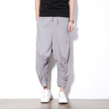 2017 new summer mens casual pants big size M-5XL loose comfortable long trousers male elastic waist male fashion harem pant