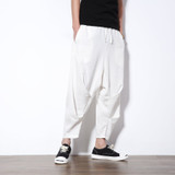 2017 new summer mens casual pants big size M-5XL loose comfortable long trousers male elastic waist male fashion harem pant
