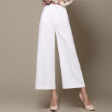 2017 new summer Fashion casual loose plus size high waist female women girls wide leg pants trousers clothes 79050