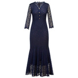 2017 New Summer Dress Women's Clothes Long Lace Christmas Dress Vintage Evening Party Dresses For Women Wedding Sexy Maxi Dress
