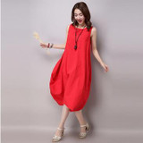 2017 New Summer dress Fashion women Clothing Loose Plus Size sleeveless Dress Casual Cotton Linen Sundress Vestidos Robe 2017 New Summer dress Fashion women Clothing Loose Plus Size sleeveless Dress Casual Cotton Linen Sundress Vestidos Robe
