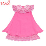 2017 New Summer Costume Girls Princess Dress Children's Evening Clothing Kids Chiffon Lace Dresses Baby Girl Party Pearl Dress