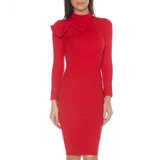 2017 New Summer Bandage Dress Women Celebrity Party Bow Long Sleeve Bodycon Night Out Drress Women Runway Wholesale Vestidos