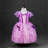2017 New Summer Baby Girl Princess Dresses Snow White Cinderella Cosplay Dress Toddler Girls Party Birthday Costume Vestido