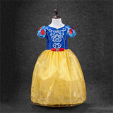 2017 New Summer Baby Girl Princess Dresses Snow White Cinderella Cosplay Dress Toddler Girls Party Birthday Costume Vestido