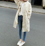 2017 New Summer Adjustable Waist Slim Long Trench Coats Single Breasted Spring Casual Windbreaker Women Loose Zipper Coat Female