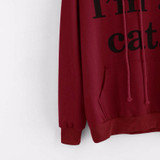 2017 New style Womens Kawaii Cat Long Sleeve Hoodie Harajuku Sweatshirt Hooded Pullover Tops Blouse Poleron Mujer jd4