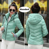 2016 Winter Jacket women Plus Size Womens Parkas Thicken Outerwear solid hooded Coats Short Female Slim Cotton padded basic tops
