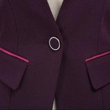 2016 Winter fashion slim long sleeve jacket OL business formal Blazers women office plus size work wear coat navy blue black pur