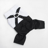 2016 Western Style Mens Suit for Pet Dog Clothes Festival T Shirt Wedding Dog Suit & Bow Tie Puppy Dog Apparel Jumsuit S-XXL