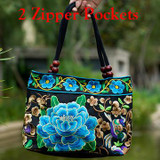 2016 Vintage National Ethnic Embroidery Bags Indian Boho Embroidered Shoulder Bag Brand Bags Logo Handbags Women Sac a Dos Femme