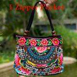 2016 Vintage National Ethnic Embroidery Bags Indian Boho Embroidered Shoulder Bag Brand Bags Logo Handbags Women Sac a Dos Femme