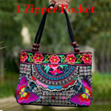 2016 Vintage National Ethnic Embroidery Bags Indian Boho Embroidered Shoulder Bag Brand Bags Logo Handbags Women Sac a Dos Femme