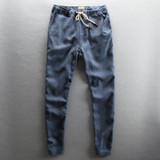 2016 Top Selling Solid Spring Summer Men Linen Pants Trousers Big Size Casual Mens Pants S-XXL