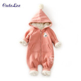 2016 Top Baby christmas fleece snowsuit with hat newborn baby girl boy clothes cotton snowsuit for boys winter coats and jackets 2016 Top Baby christmas fleece snowsuit with hat newborn baby girl boy clothes cotton snowsuit for boys winter coats and jackets