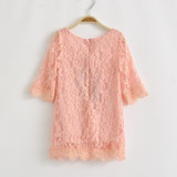 2016 Teenage Girls Dresses Baby Girl Evening Party Dress Children Summer Full Lace Princess Mother Daughter Dresses Kid Clothes