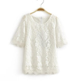 2016 Teenage Girls Dresses Baby Girl Evening Party Dress Children Summer Full Lace Princess Mother Daughter Dresses Kid Clothes