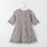 2016 Teenage Girls Dresses Baby Girl Evening Party Dress Children Summer Full Lace Princess Mother Daughter Dresses Kid Clothes
