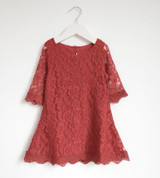 2016 Teenage Girls Dresses Baby Girl Evening Party Dress Children Summer Full Lace Princess Mother Daughter Dresses Kid Clothes