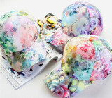 2016 Summer Women's Fashion Casual Sunscreen Breathable Flower Print Lace Baseball Cap Korea Hat 2016 Summer Women's Fashion Casual Sunscreen Breathable Flower Print Lace Baseball Cap Korea Hat