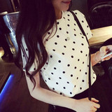 2016 summer women polka dot blouses blusas mujer Female clothing blusa feminina camisa blouse chemise femme shirts