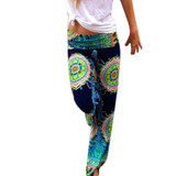 2016 Summer Women Pants Casual High Waist Flare Wide Leg Long Pants Palazzo Trousers Plus Size Floral Classic 5 colors
