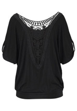 2016 Summer Women Lace Blouse Shirts Fashion O-neck Women Blouse Tops Short Sleeve Casual Women Shirts Lace Blouse