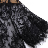 2016 Summer Women Beach Dress Sexy Strap Sheer Floral Lace Embroidered Crochet  Dresses Hippie Boho Dress Vestidos Beach Wear