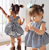 2016 summer Vestidos Baby Girl Dresses Princess Children Dress Stripe baby clothing Kids Girl Dress Brand Girls Clothes Costumes