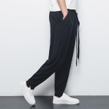 2016 summer thin breathable comfort male loose harem pants plus size Chinese style linen men's casual pants