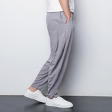 2016 summer thin breathable comfort male loose harem pants plus size Chinese style linen men's casual pants
