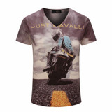 2016 summer style V-Neck Men's short sleeve Tees T-shirt  fashion casual luxury brand Tees cotton hip-hop T-shirt men Streetwear