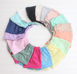 2016 Summer Style Shorts Women Candy Color Elastic With Belt  Short Women  A224