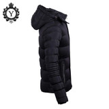 2016 New Winter Jackets Men Solid Black Male Parkas Hombre Invierno Fashion Warm Coat Hooded Zipper Outwear Clothing For Men 105
