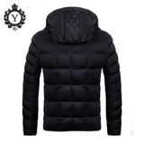 2016 New Winter Jackets Men Solid Black Male Parkas Hombre Invierno Fashion Warm Coat Hooded Zipper Outwear Clothing For Men 105