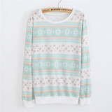 2016 New winter Hoody women Casual hoodies Ice cream fish print tracksuit long sleeve o neck letters sweatshirt for women Top
