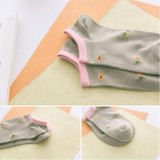 2016 New Top Quality Socks Women Summer Fresh Cute Cotton Girl Women Socks Calcetines Meias Cartoon Geometric Womens Socks2WZ010