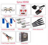 2016 New SYMA X8HW FPV RC Drone With WiFi HD Camera 2.4G 4CH 6-Axis RC Helicopter Quadcopter Drone with Hovering Function