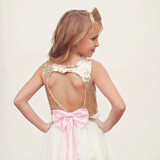 2016 New Summer Girls Dress Princess Kids Wedding Dresses Sequins Girls Clothes Kids Clothing Christmas Children Party Costume