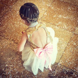 2016 New Summer Girls Dress Princess Kids Wedding Dresses Sequins Girls Clothes Kids Clothing Christmas Children Party Costume