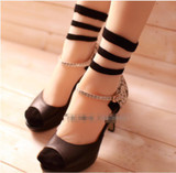 2016 new summer fashion socks wholesale transparent crystal Japanese glass wool socks socks three bars