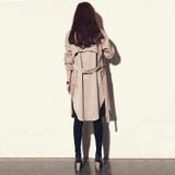 2016 new spring fashion/Casual women's Trench Coat long Outerwear loose clothes for lady good quality