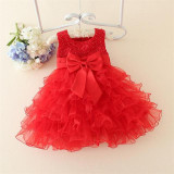 Red Baby Christmas Dresses For Girls  Lace Pearls Girls Christening Dress Baby Girl Tutu Dress Kids Children Holiday Clothing Red Baby Christmas Dresses For Girls  Lace Pearls Girls Christening Dress Baby Girl Tutu Dress Kids Children Holiday Clothing